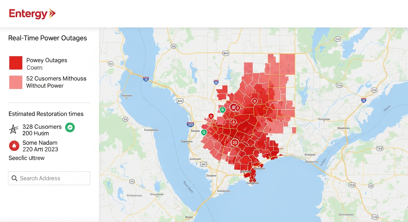 Entergy outage map